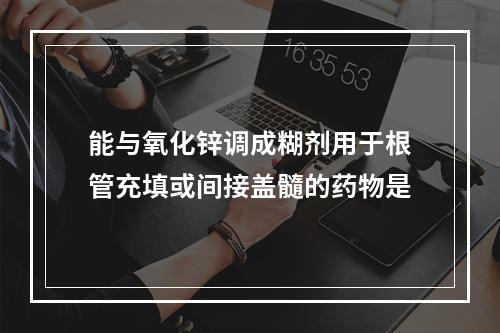 能与氧化锌调成糊剂用于根管充填或间接盖髓的药物是