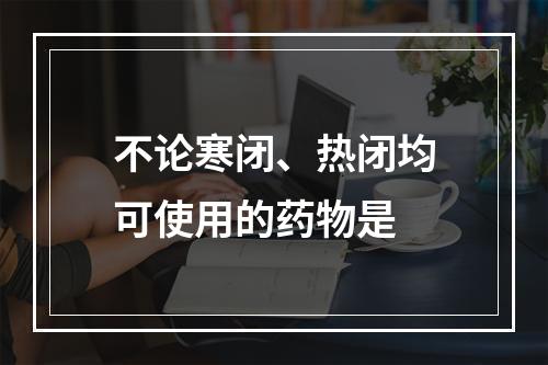 不论寒闭、热闭均可使用的药物是