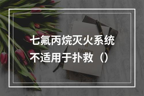 七氟丙烷灭火系统不适用于扑救（）