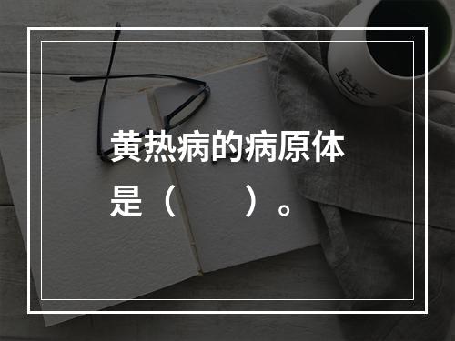 黄热病的病原体是（　　）。