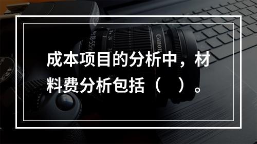 成本项目的分析中，材料费分析包括（　）。