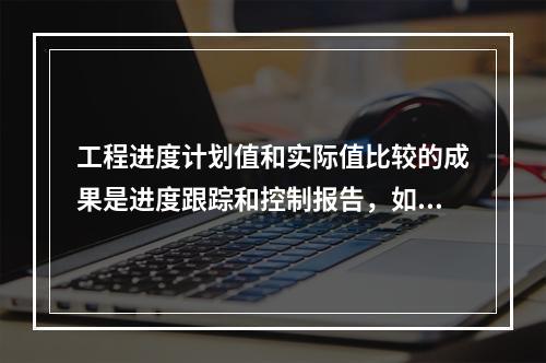 工程进度计划值和实际值比较的成果是进度跟踪和控制报告，如编