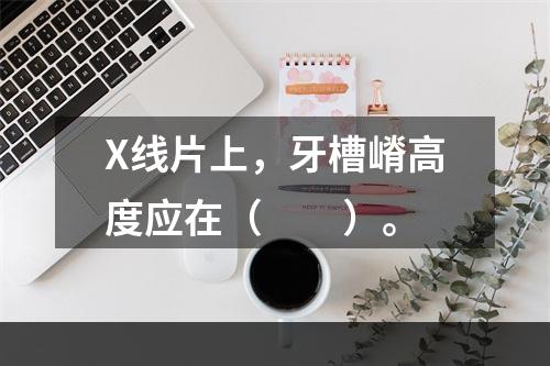 X线片上，牙槽嵴高度应在（　　）。