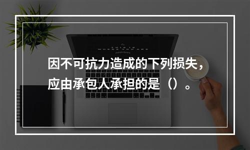 因不可抗力造成的下列损失，应由承包人承担的是（）。