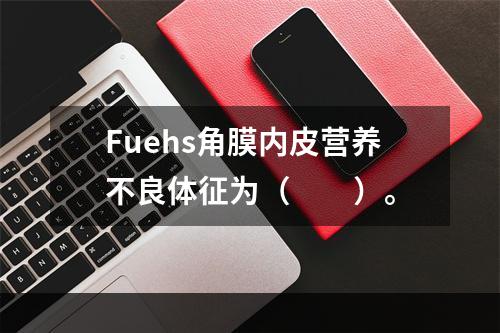 Fuehs角膜内皮营养不良体征为（　　）。