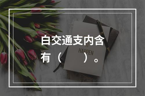 白交通支内含有（　　）。