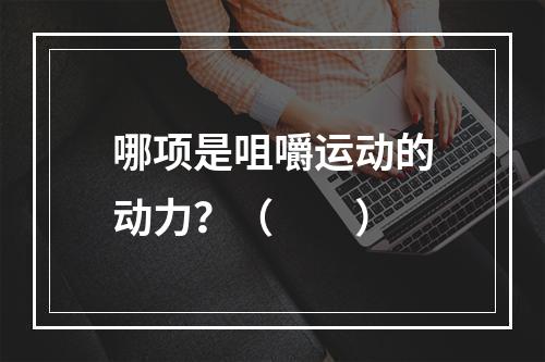 哪项是咀嚼运动的动力？（　　）