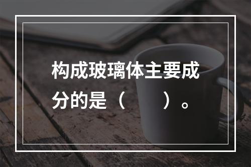 构成玻璃体主要成分的是（　　）。