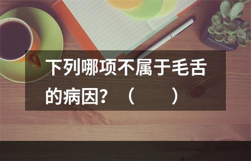 下列哪项不属于毛舌的病因？（　　）