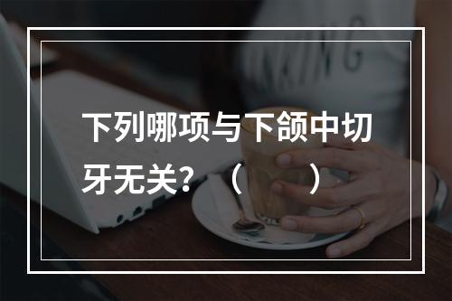 下列哪项与下颌中切牙无关？（　　）