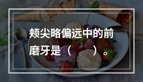 颊尖略偏远中的前磨牙是（　　）。