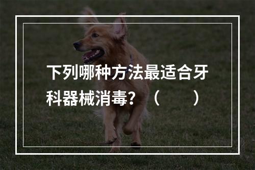 下列哪种方法最适合牙科器械消毒？（　　）