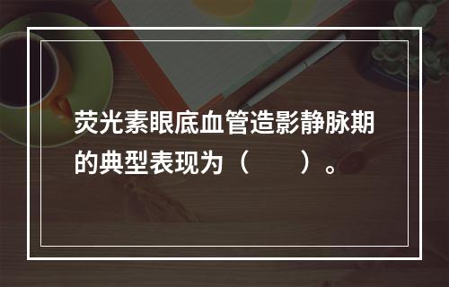 荧光素眼底血管造影静脉期的典型表现为（　　）。