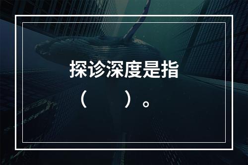 探诊深度是指（　　）。