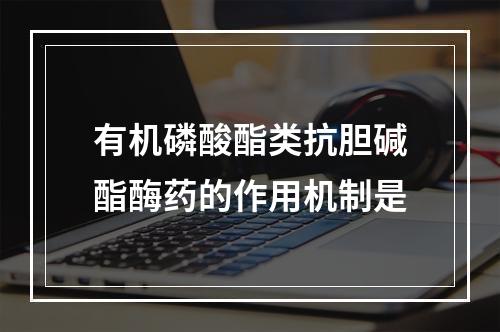 有机磷酸酯类抗胆碱酯酶药的作用机制是