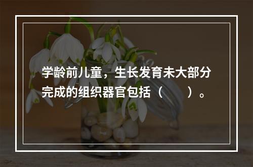 学龄前儿童，生长发育未大部分完成的组织器官包括（　　）。