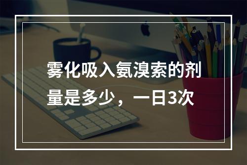 雾化吸入氨溴索的剂量是多少，一日3次