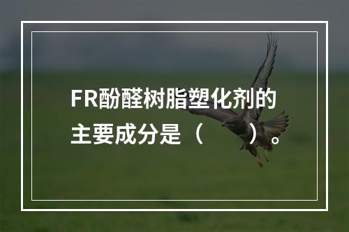 FR酚醛树脂塑化剂的主要成分是（　　）。