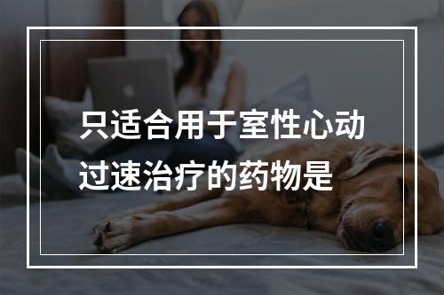 只适合用于室性心动过速治疗的药物是