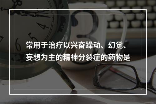 常用于治疗以兴奋躁动、幻觉、妄想为主的精神分裂症的药物是