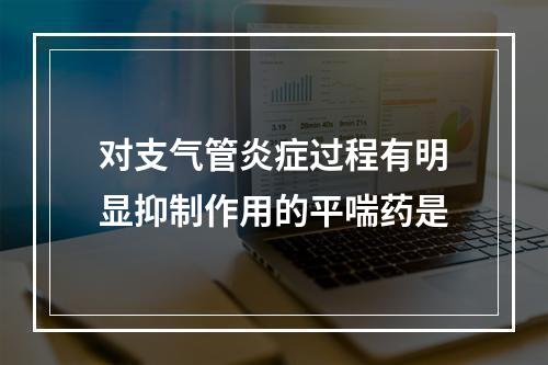 对支气管炎症过程有明显抑制作用的平喘药是