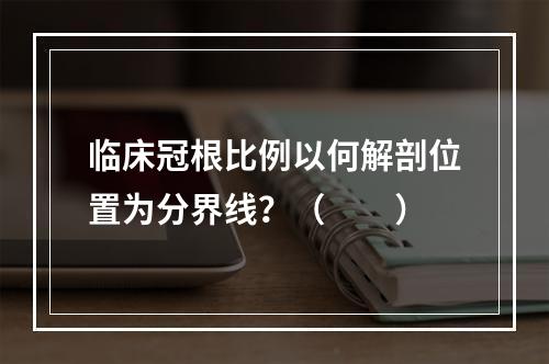 临床冠根比例以何解剖位置为分界线？（　　）