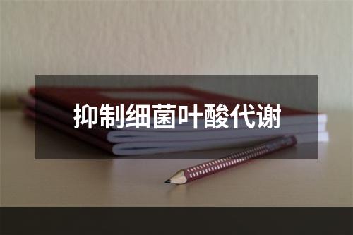 抑制细菌叶酸代谢