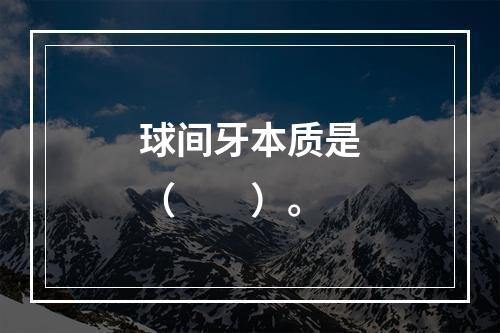 球间牙本质是（　　）。