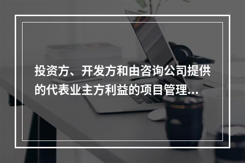 投资方、开发方和由咨询公司提供的代表业主方利益的项目管理服务