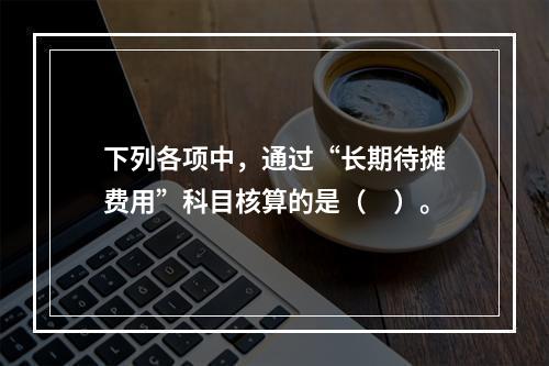 下列各项中，通过“长期待摊费用”科目核算的是（　）。