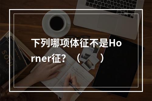 下列哪项体征不是Horner征？（　　）