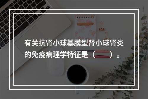 有关抗肾小球基膜型肾小球肾炎的免疫病理学特征是（　　）。