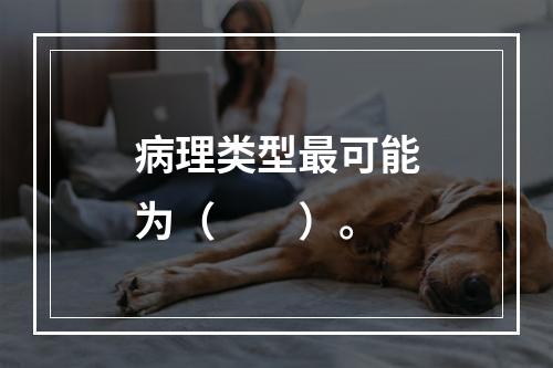 病理类型最可能为（　　）。