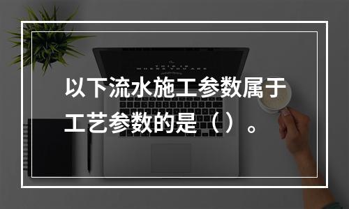 以下流水施工参数属于工艺参数的是（ ）。