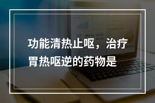 功能清热止呕，治疗胃热呕逆的药物是