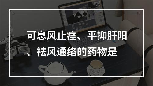 可息风止痉、平抑肝阳、祛风通络的药物是