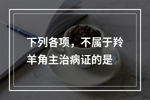 下列各项，不属于羚羊角主治病证的是