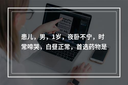 患儿，男，1岁，夜卧不宁，时常啼哭，白昼正常，首选药物是