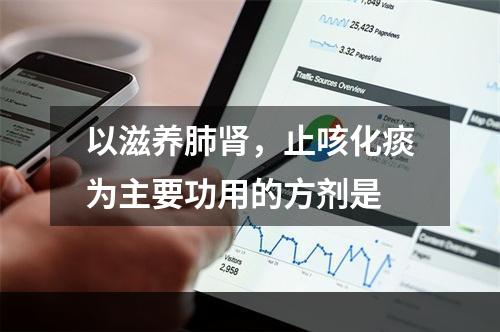 以滋养肺肾，止咳化痰为主要功用的方剂是