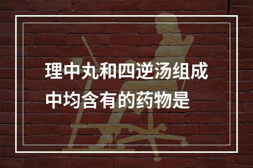 理中丸和四逆汤组成中均含有的药物是