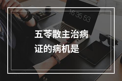 五苓散主治病证的病机是