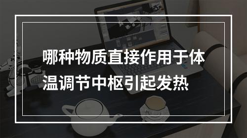 哪种物质直接作用于体温调节中枢引起发热