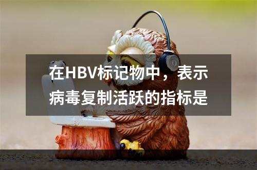 在HBV标记物中，表示病毒复制活跃的指标是