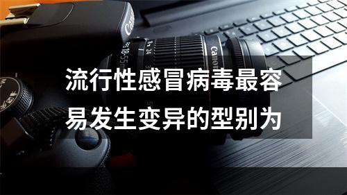 流行性感冒病毒最容易发生变异的型别为