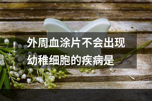 外周血涂片不会出现幼稚细胞的疾病是