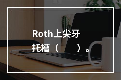 Roth上尖牙托槽（　　）。