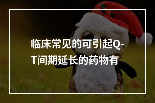 临床常见的可引起Q-T间期延长的药物有