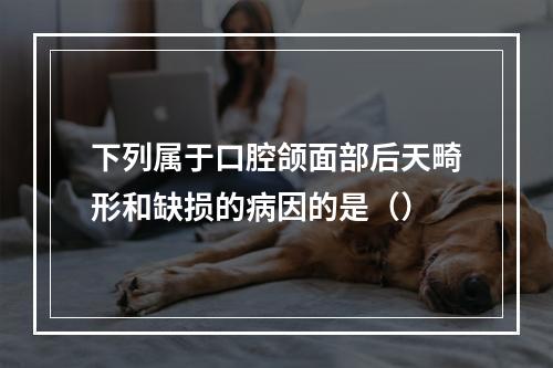 下列属于口腔颌面部后天畸形和缺损的病因的是（）