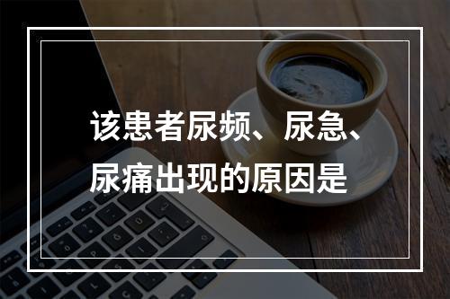 该患者尿频、尿急、尿痛出现的原因是