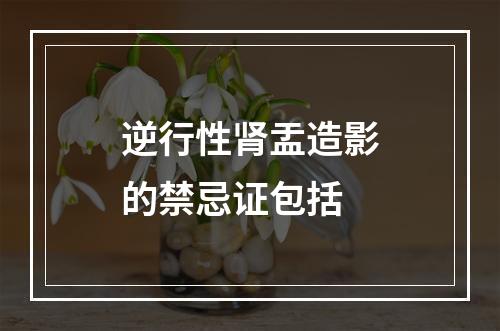 逆行性肾盂造影的禁忌证包括